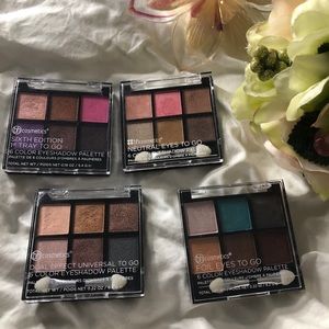 BH Cosmetics 6 Color Eyeshadow Palette 4 pc Bundle